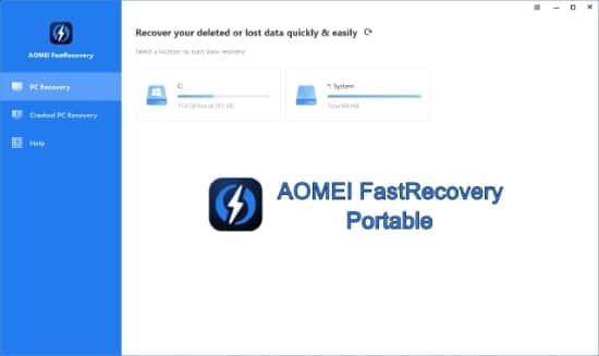 aomei fastrecovery portable