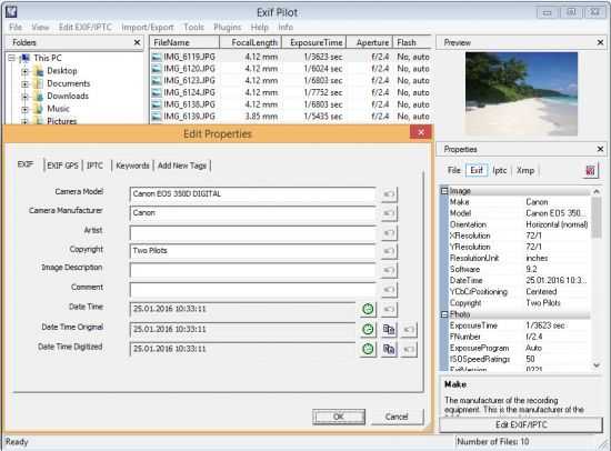 exif data viewer portable