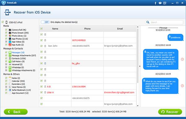 FoneLab iPhone Data Recovery 10.5.52 download the new for mac