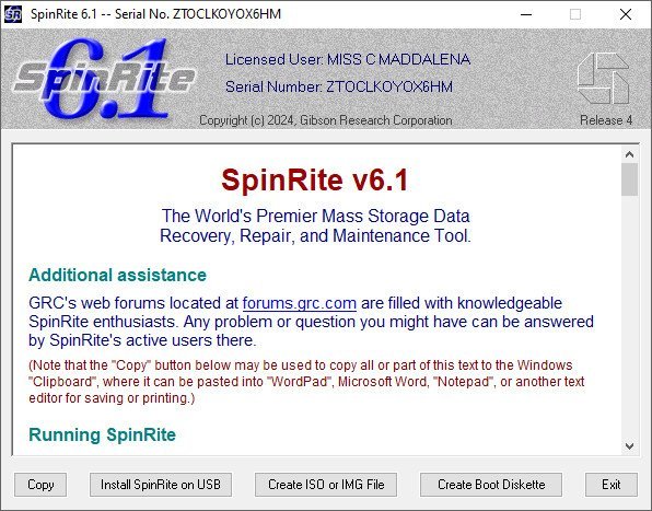 spinrite portable