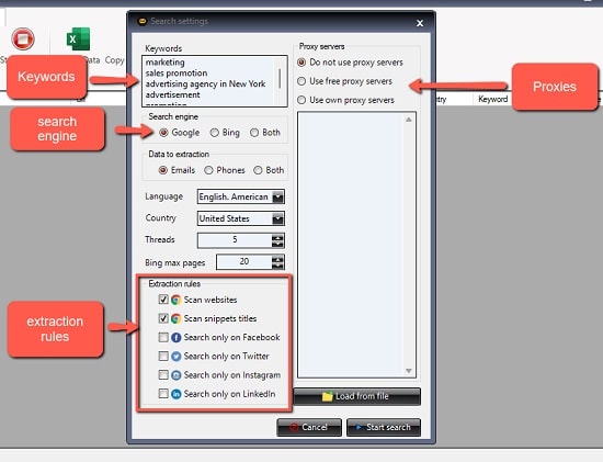 total email phone extractor portable