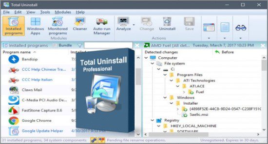Total Uninstall Professional 7.5.0.655 for windows download free