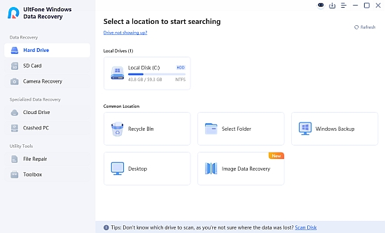 Ultfone windows recovery portable download