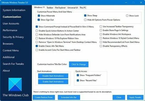 windows-11-tweaker windows-11-tweaker